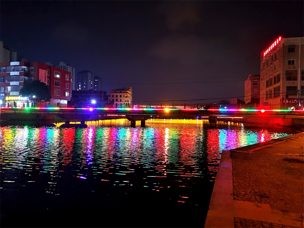 微光能景觀燈公園夜間效果