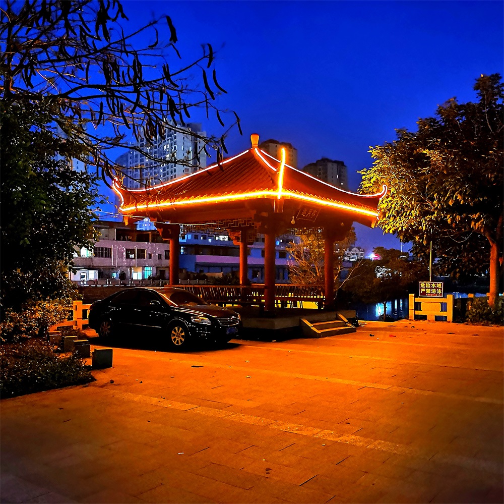 微光能景觀燈夜間效果