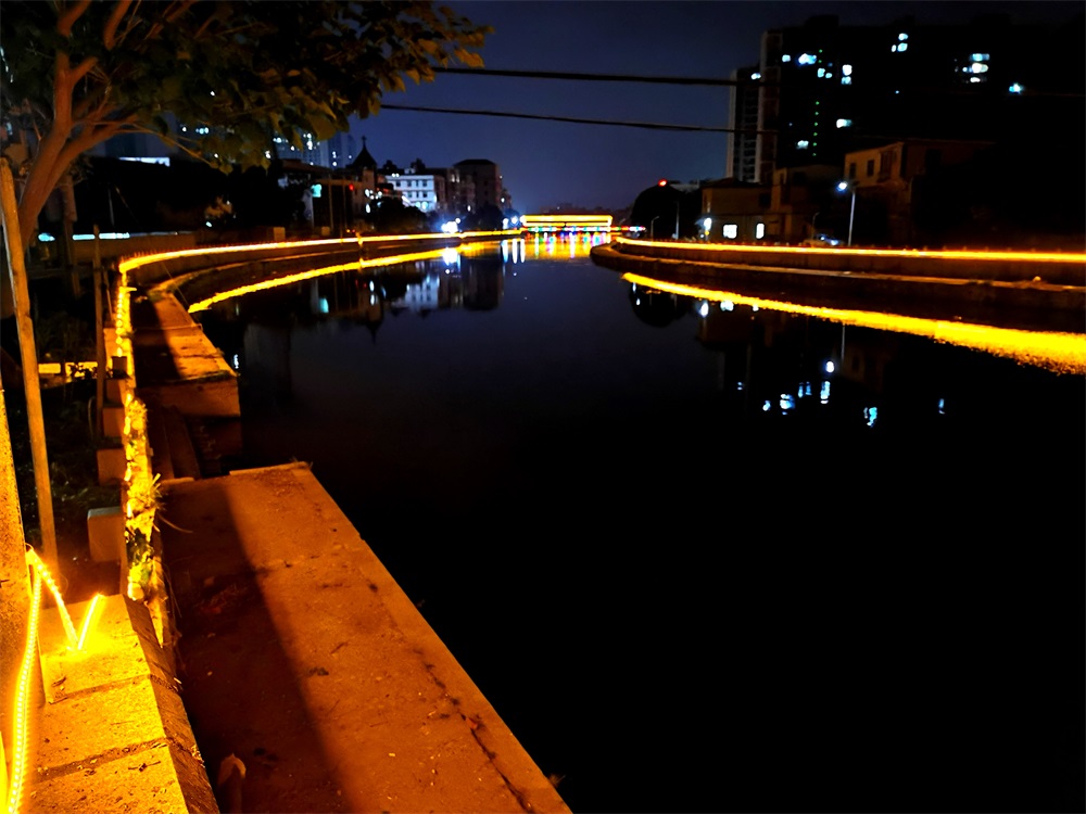 微光太能陽景觀燈帶夜景