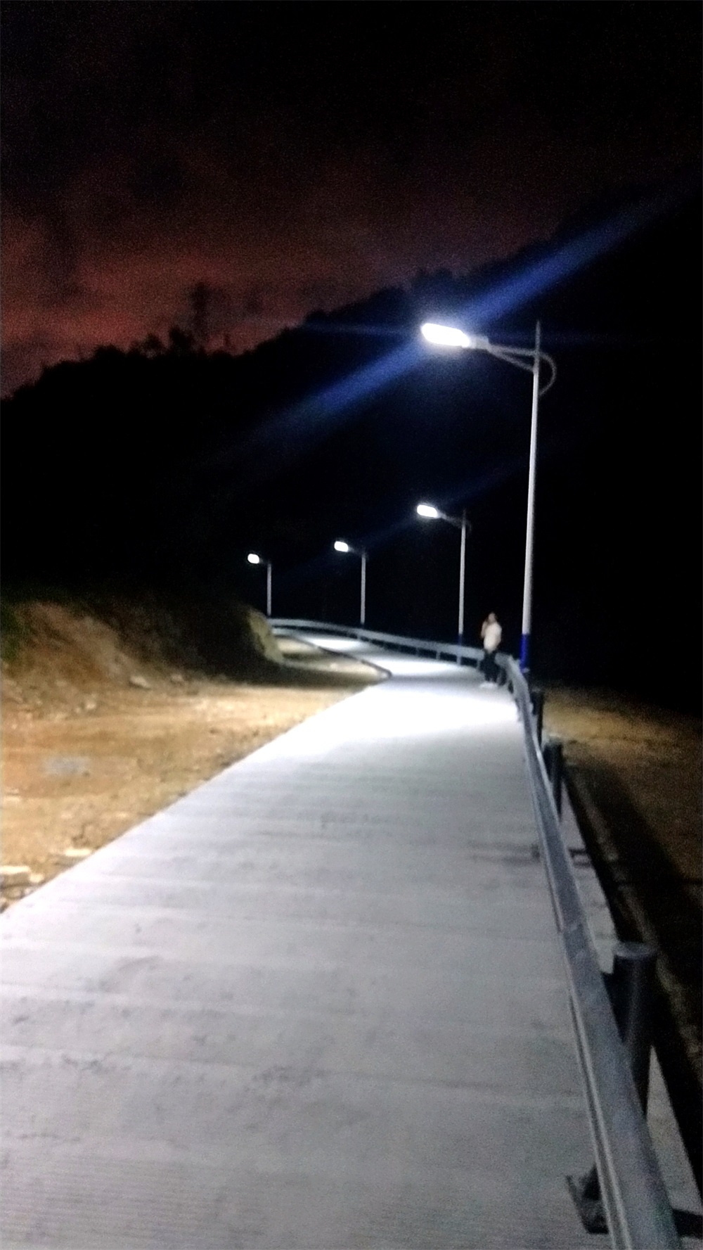 2021景區(qū)路邊微光能路燈夜景